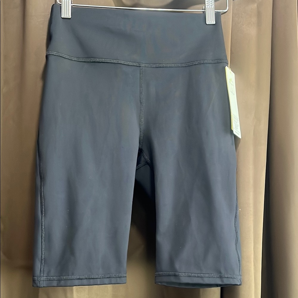 All in Motion Black Bike Shorts High-Waisted Stretch